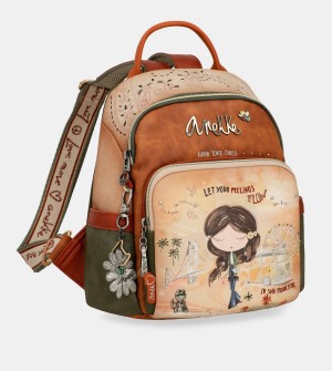 Mochilas Anekke Peace & Love Anti-Theft Mujer | 7840235-PJ