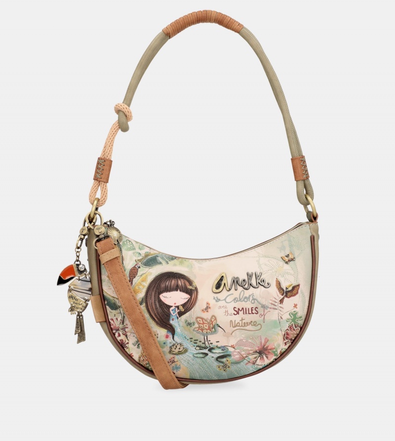 Bolsas Hombro Anekke Oval Plus Messenger Mujer | 0197438-JC