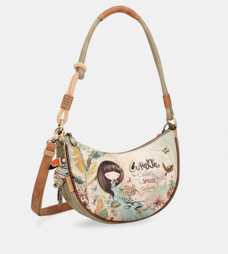 Bolsas Hombro Anekke Oval Plus Messenger Mujer | 0197438-JC