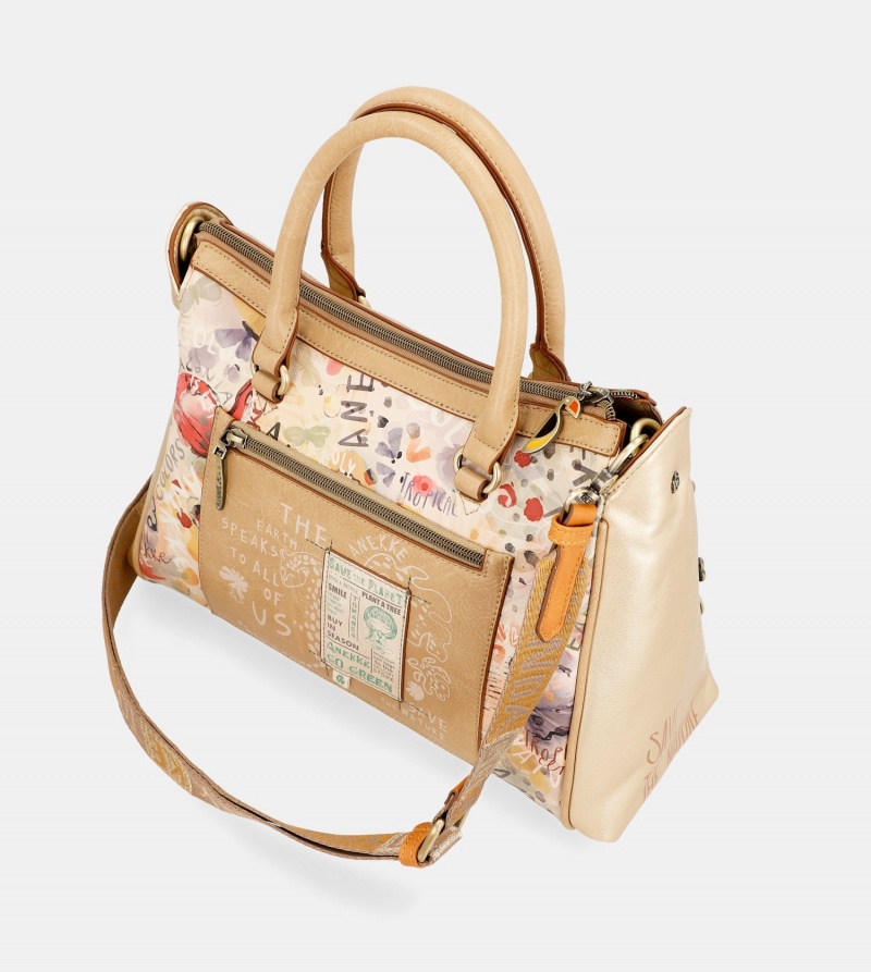 Bolso Tote Anekke Nature Pachamama Golden Doctor Mujer | 6801437-BZ