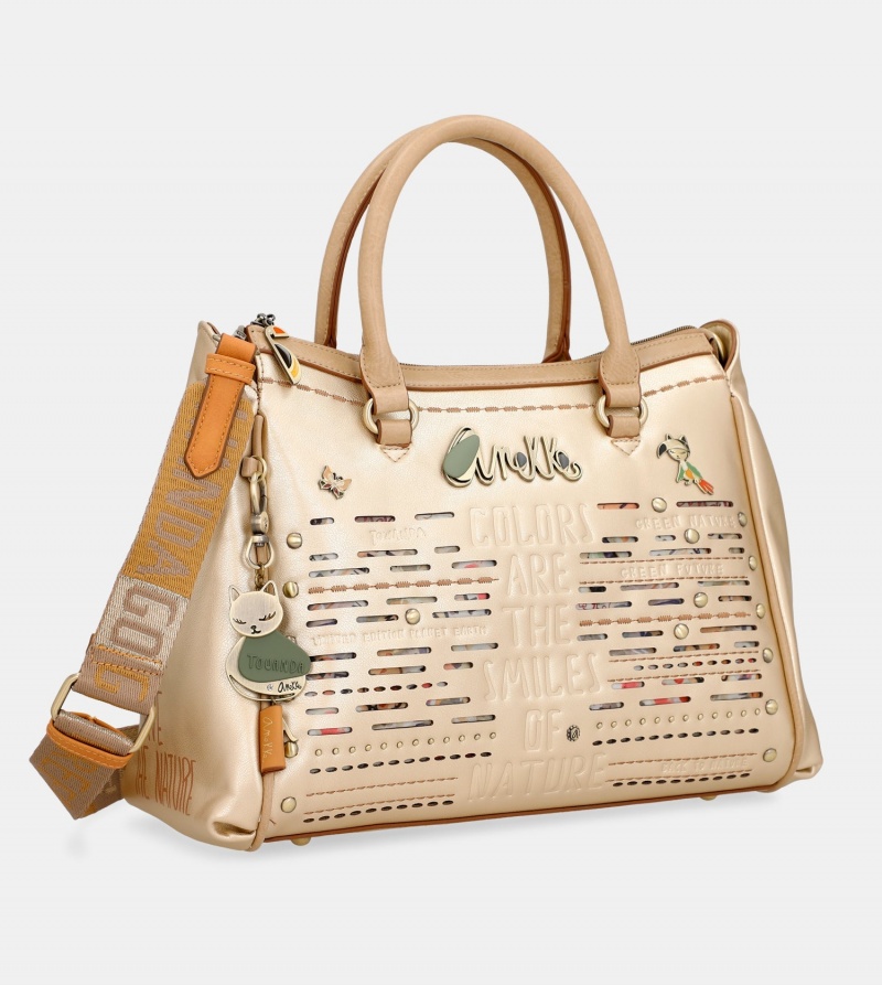 Bolso Tote Anekke Nature Pachamama Golden Doctor Mujer | 6801437-BZ