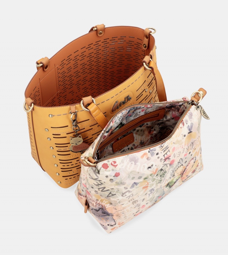 Bolso Tote Anekke Nature Pachamama Ochre Large Mujer | 0134986-BD